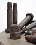 Set of 16 Industrial Oversized Iron Nuts Bolts and Link Plates