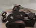 Set of 16 Industrial Oversized Iron Nuts Bolts and Link Plates
