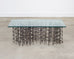 Marc Weinstein Attributed Brutalist Welded Nails Cocktail Table