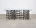 Marc Weinstein Attributed Brutalist Welded Nails Cocktail Table