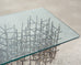 Marc Weinstein Attributed Brutalist Welded Nails Cocktail Table