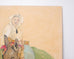 Ira Yeager 20th C. Corfu Woman on Donkey Oil Canvas Painting 6 Ft