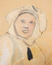 Ira Yeager 20th C. Corfu Woman on Donkey Oil Canvas Painting 6 Ft