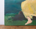 Ira Yeager 20th C. Woman in Yellow Oil Canvas Painting 5.5 Ft