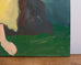 Ira Yeager 20th C. Woman in Yellow Oil Canvas Painting 5.5 Ft