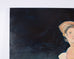 Ira Yeager 20th C. Woman in Yellow Oil Canvas Painting 5.5 Ft