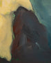 Ira Yeager 20th C. Woman in Yellow Oil Canvas Painting 5.5 Ft
