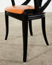 Set of Six Pietro Costantini Lacquered Gondola Dining Chairs