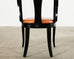Set of Six Pietro Costantini Lacquered Gondola Dining Chairs