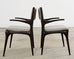 Set of Four Carlo De Carli Walnut Dining Armchairs