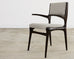 Set of Four Carlo De Carli Walnut Dining Armchairs
