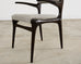 Set of Four Carlo De Carli Walnut Dining Armchairs