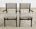 Set of Four Carlo De Carli Walnut Dining Armchairs