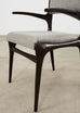 Set of Four Carlo De Carli Walnut Dining Armchairs