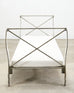 French Neoclassical Directoire Style Iron Sleigh-Form Daybed