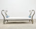 French Neoclassical Directoire Style Iron Sleigh-Form Daybed