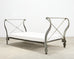 French Neoclassical Directoire Style Iron Sleigh-Form Daybed