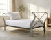 French Neoclassical Directoire Style Iron Sleigh-Form Daybed