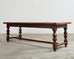 Country Italian Provincial Oak Farmhouse Trestle Dining Table