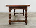 Country Italian Provincial Oak Farmhouse Trestle Dining Table