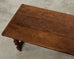 Country Italian Provincial Oak Farmhouse Trestle Dining Table