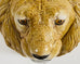 Monumental Italian Majolica Glazed Ceramic Lions Head