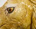 Monumental Italian Majolica Glazed Ceramic Lions Head