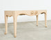 Sally Sirkin J. Robert Scott Travertine Snail Console Table