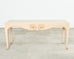 Sally Sirkin J. Robert Scott Travertine Snail Console Table