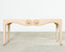 Sally Sirkin J. Robert Scott Travertine Snail Console Table