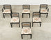 Set of Six Baker Chinoiserie Greek Key Dining Chairs 1960