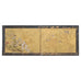 Japanese Edo Two-Panel Gilt Screen Birds Chrysanthemums 6 Ft