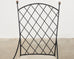 Set of Fourteen Maison Royere Style Iron Garden Dining Chairs