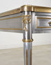 John Vesey Steel Bronze Neoclassical Library Table or Desk