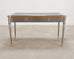 John Vesey Steel Bronze Neoclassical Library Table or Desk