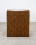 Karl Springer-Style Organic Modern Grasscloth Waterfall Desk