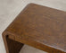 Karl Springer-Style Organic Modern Grasscloth Waterfall Desk