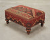 King Ranch Kilim Rug Style Upholstered Lounge Chair + Ottoman