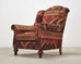 King Ranch Kilim Rug Style Upholstered Lounge Chair + Ottoman