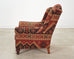 King Ranch Kilim Rug Style Upholstered Lounge Chair + Ottoman