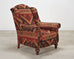 King Ranch Kilim Rug Style Upholstered Lounge Chair + Ottoman