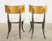 Set of Four Gilt Iron Klismos Chairs by Ched Berenguer-Topacio