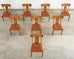 Set of Eight Neoclassical Style Klismos Dining Chairs