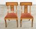 Set of Eight Neoclassical Style Klismos Dining Chairs