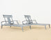 Set of Five Neoclassical Greco-Roman Klismos Chaise Lounges