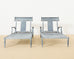 Set of Five Neoclassical Greco-Roman Klismos Chaise Lounges