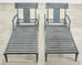 Pair of Neoclassical Greco-Roman Style Klismos Chaise Lounges