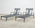 Pair of Neoclassical Greco-Roman Style Klismos Chaise Lounges