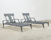 Pair of Neoclassical Greco-Roman Style Klismos Chaise Lounges