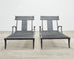 Pair of Neoclassical Greco-Roman Style Klismos Chaise Lounges